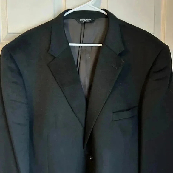 Pronto Uomo Couture 100% Cashmere Blazer Sport Coat Black - Picture 3 of 8